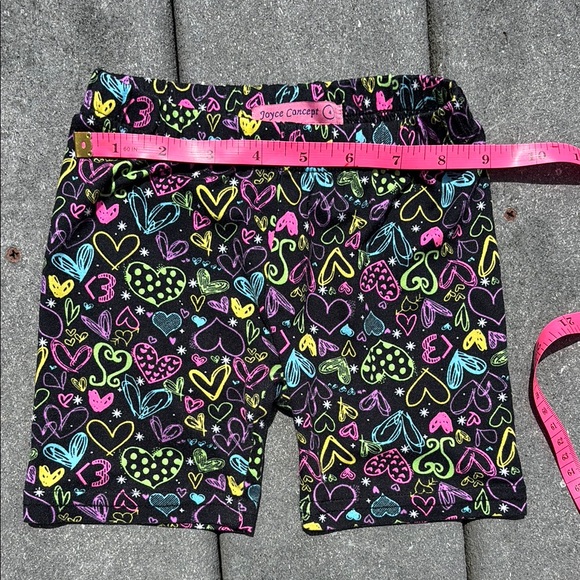 Joyce Concept Girl’s Black Dress, Matching Shorts, Hearts, Flowy, Soft, Size 4 - Picture 14 of 17